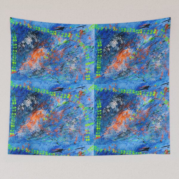 Item preview, Break Free -  unique modern colorful intuitive abstract framed art print designed and sold by AdzSpirit.