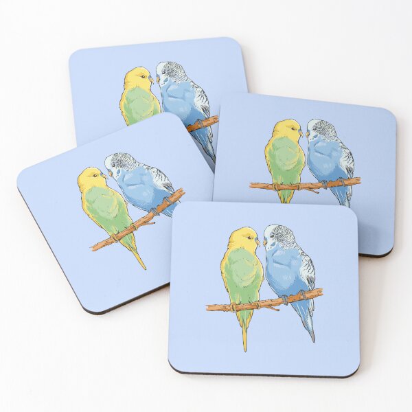 Item preview, Budgie couple designed and sold by DerSenat.