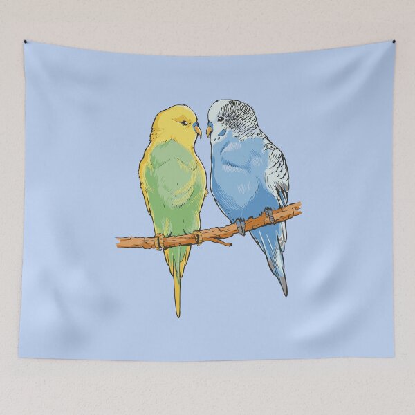 Item preview, Budgie couple designed and sold by DerSenat.