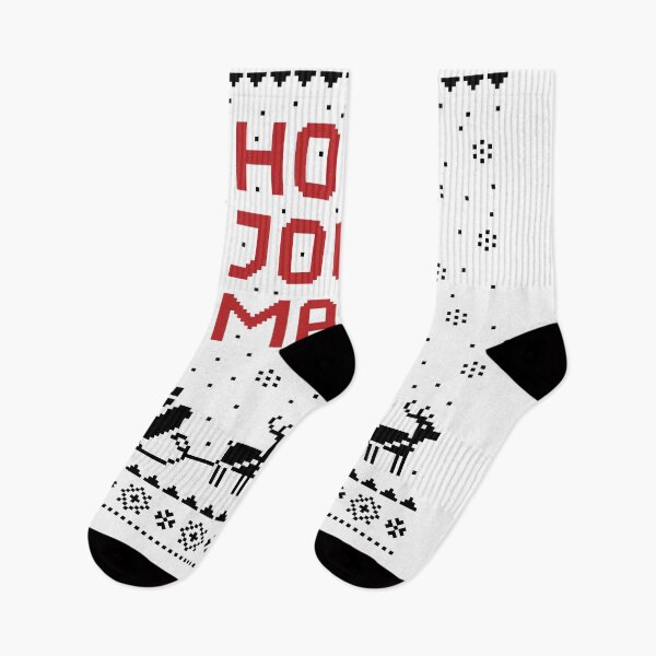 Item preview, holly jolly mama ugly pixel patten black 2023 designed and sold by Fash Trendz.