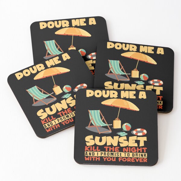 Item preview, Pour Me A Sunset Vacation Surfer designed and sold by MooonTees.