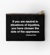 Desmond Tutu Oppressor Quote Studio Pouch