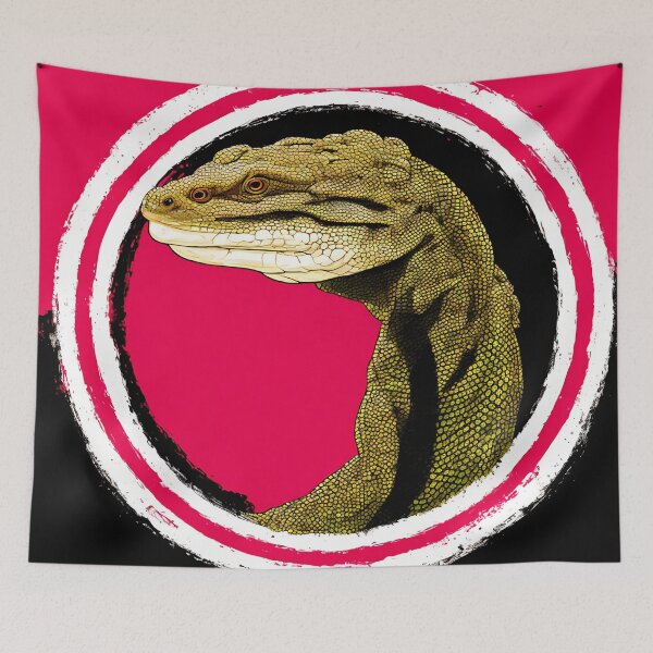 Artikelvorschau, Monitor lizard logo, geometric, vector, symmetrical entworfen und verkauft von DrawItOnce.