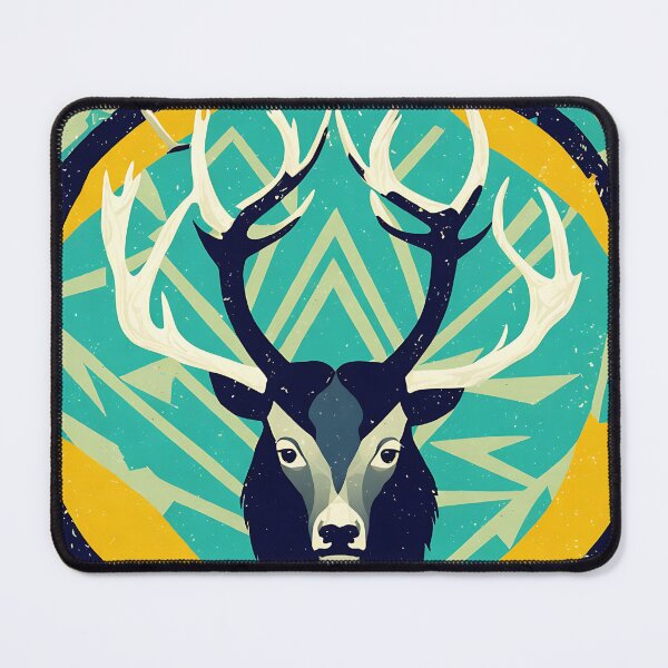 Item preview, Elk lizard logo, geometric, vector, symmetrical designed and sold by DrawItOnce.