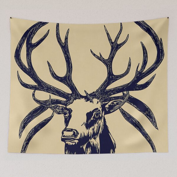 Item preview, Elk lizard logo, geometric, vector, symmetrical designed and sold by DrawItOnce.