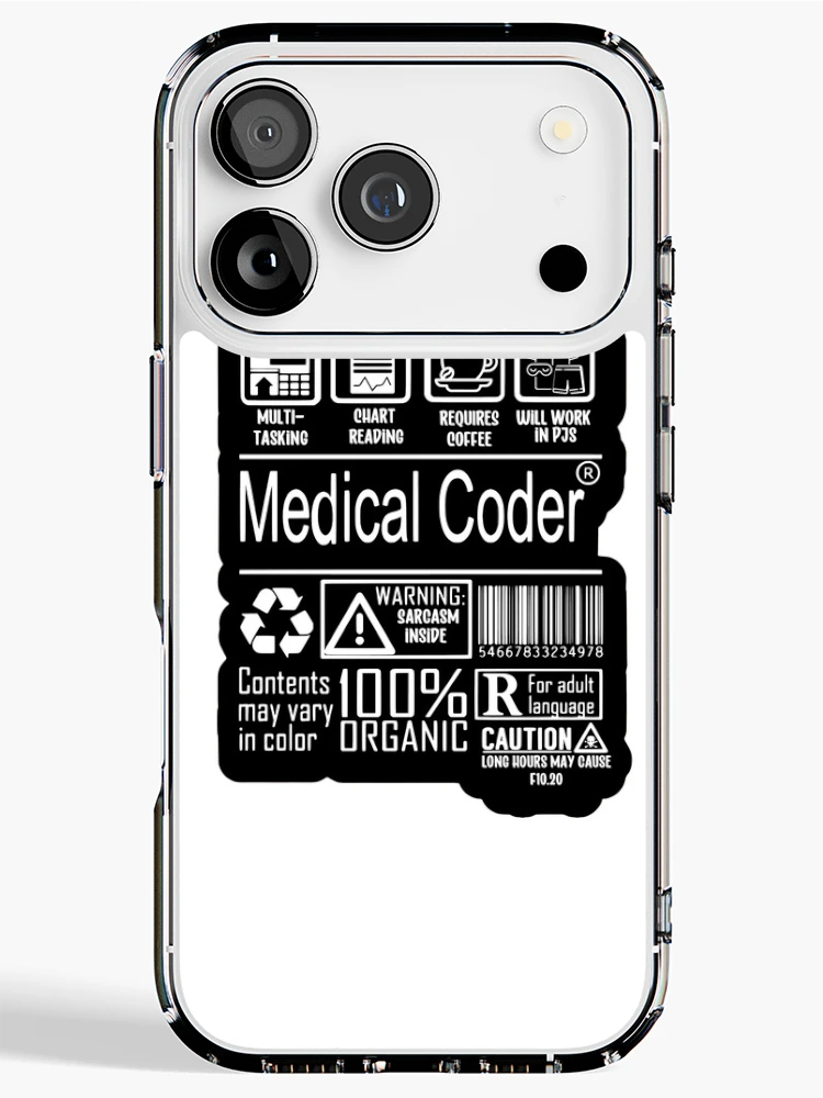 Thumbnail 1 of 5, iPhone Case, Medical Coder designed and sold by CraftyCoderChic.