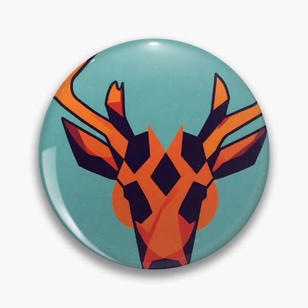 Item preview, Elk lizard logo, geometric, vector, symmetrical designed and sold by DrawItOnce.