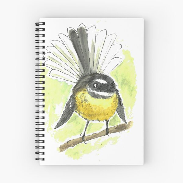 Item preview, Piwakawaka (New Zealand Fantail) Watercolour designed and sold by alexandrajeanne.