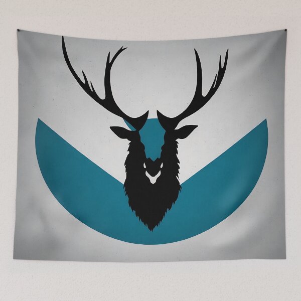 Artikelvorschau, Elk lizard logo, geometric, vector, symmetrical entworfen und verkauft von DrawItOnce.