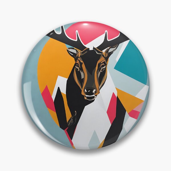 Item preview, Elk lizard logo, geometric, vector, symmetrical designed and sold by DrawItOnce.