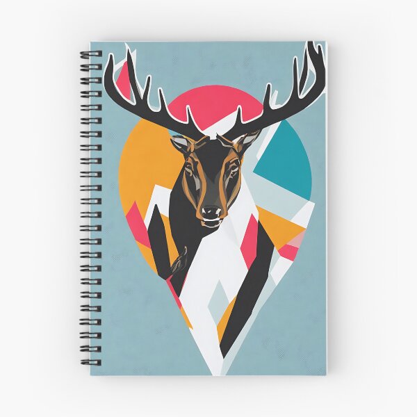 Item preview, Elk lizard logo, geometric, vector, symmetrical designed and sold by DrawItOnce.