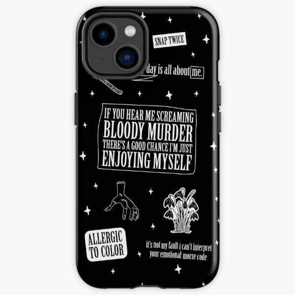 Wednesday's Addams inspired phone case iPhone Tough Case