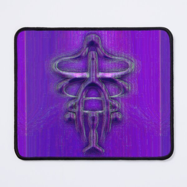 Item preview, Cyber Glitch Purple Double Dance Symbol of Life and Energy designed and sold by tribaltrouble.