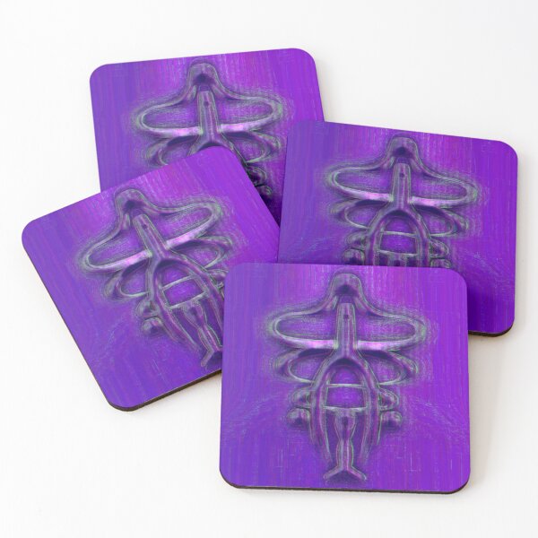 Item preview, Cyber Glitch Purple Double Dance Symbol of Life and Energy designed and sold by tribaltrouble.