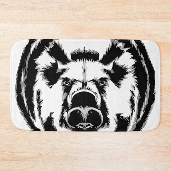Item preview, Boar logo, geometric, vector, symmetrical designed and sold by DrawItOnce.