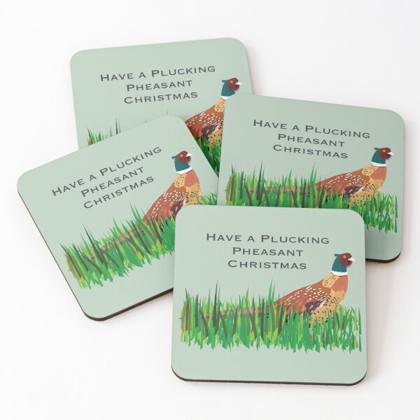 Item preview, Plucking Pheasant Christmas! designed and sold by ButcheredImage.