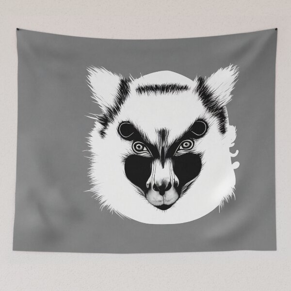 Item preview, Lemur logo, geometric, vector, symmetrical designed and sold by DrawItOnce.