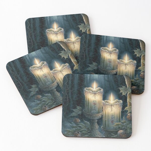 Item preview, winter candles designed and sold by VisionaryAI.