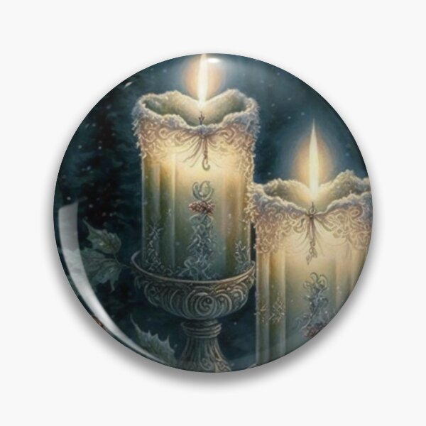 Item preview, winter candles designed and sold by VisionaryAI.