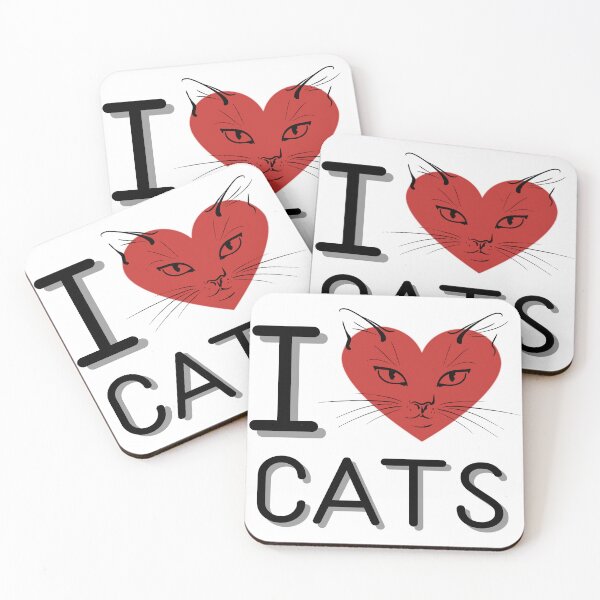 Item preview, I love cats designed and sold by The-Blue-Feline.