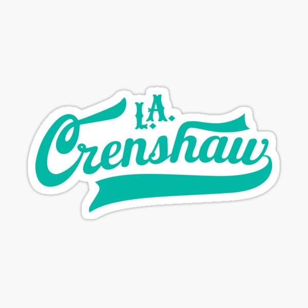 "Los Angeles Crenshaw LA Crenshaw LA Crenshaw logo" Sticker for