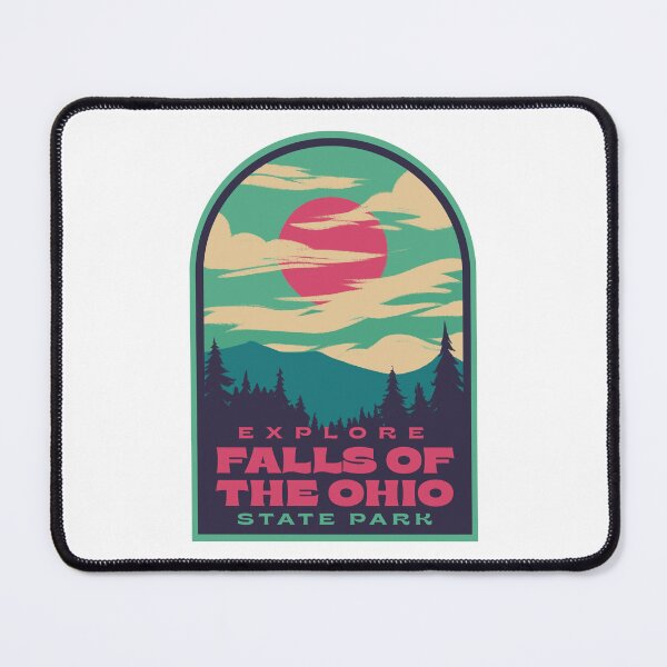 Item preview, Falls of the Ohio State Park Retro Sunset designed and sold by HalpinDesign.