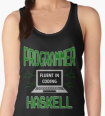 Retro Programmer Design Fluent in Coding Haskell Women's Tank Top