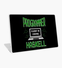 Retro Programmer Design Fluent in Coding Haskell Laptop Skin