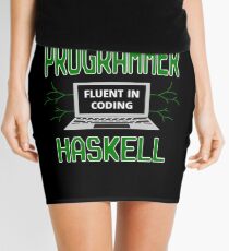Retro Programmer Design Fluent in Coding Haskell Mini Skirt