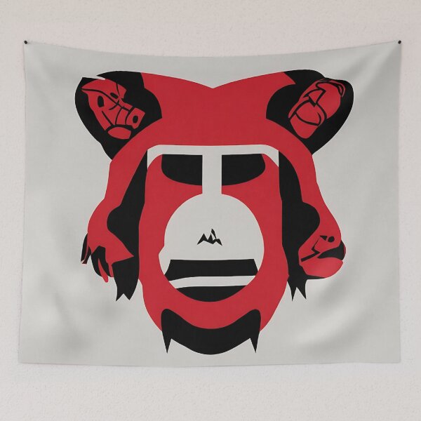 Item preview, Baboon logo, geometric, vector, symmetrical designed and sold by DrawItOnce.