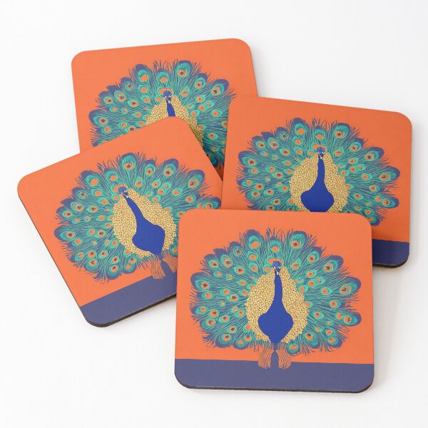 Item preview, Peacock logo, geometric, vector, symmetrical, minimalism designed and sold by DrawItOnce.