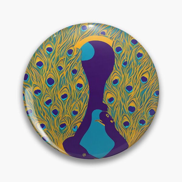 Item preview, Peacock logo, geometric, vector, symmetrical, minimalism designed and sold by DrawItOnce.