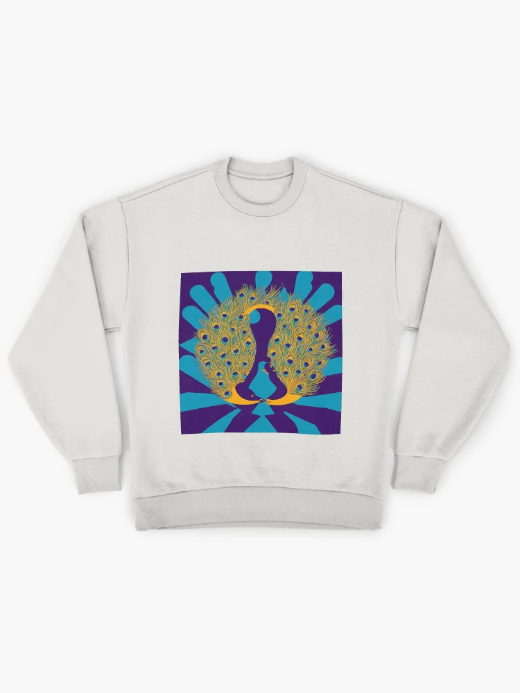 Thumbnail 1 von 6, Premium Oversized Pullover, Peacock logo, geometric, vector, symmetrical, minimalism designt und verkauft von DrawItOnce.