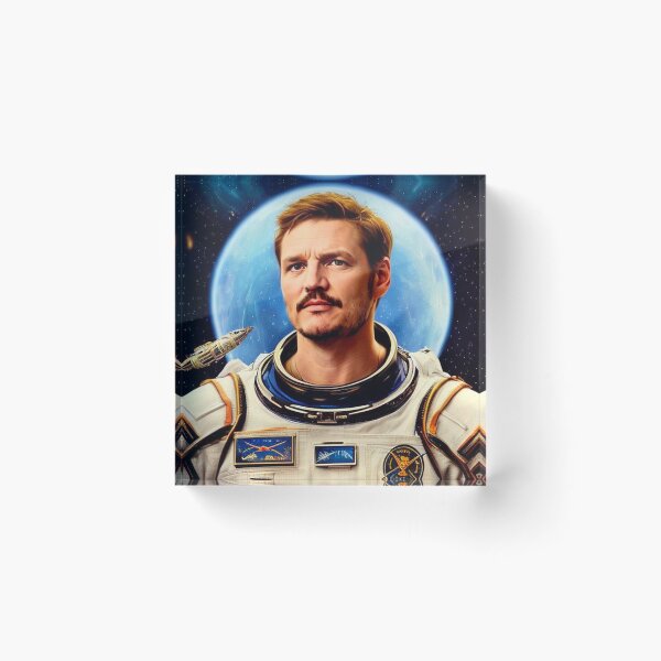 Item preview, Pedro Pascal as Astronaut Vintage Look designed and sold by ecdato.