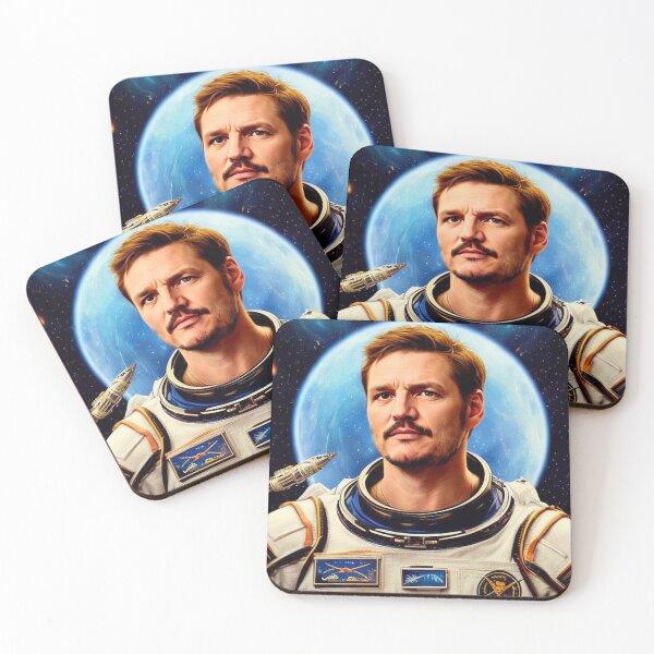 Item preview, Pedro Pascal as Astronaut Vintage Look designed and sold by ecdato.