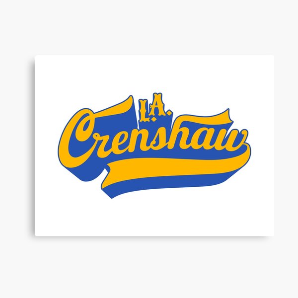 "Los Angeles Crenshaw classic Crenshaw LA LA Crenshaw logo" Canvas