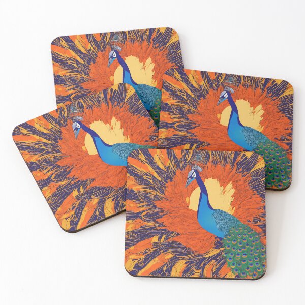 Item preview, Peacock logo, geometric, vector, symmetrical, minimalism designed and sold by DrawItOnce.