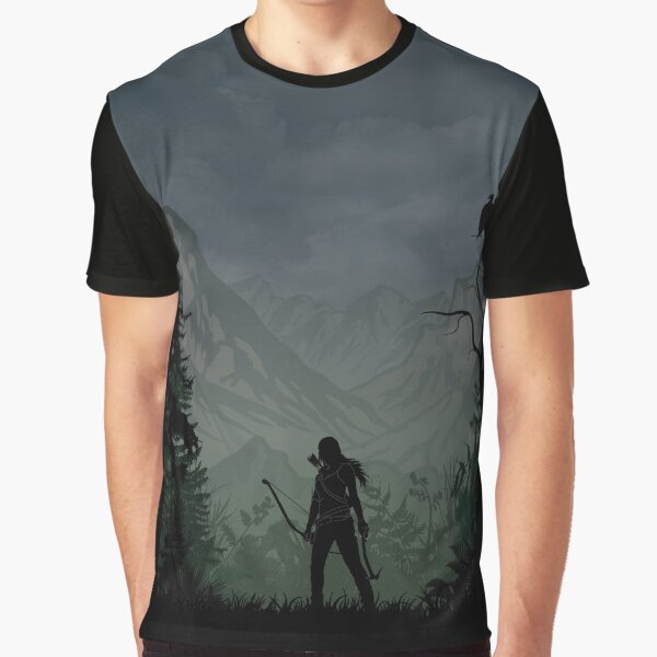 Vista previa del artículo con la obra «Paisajes de los guerreros - Lara Croft Tomb Raider», diseñado y vendido por KKcreative.
