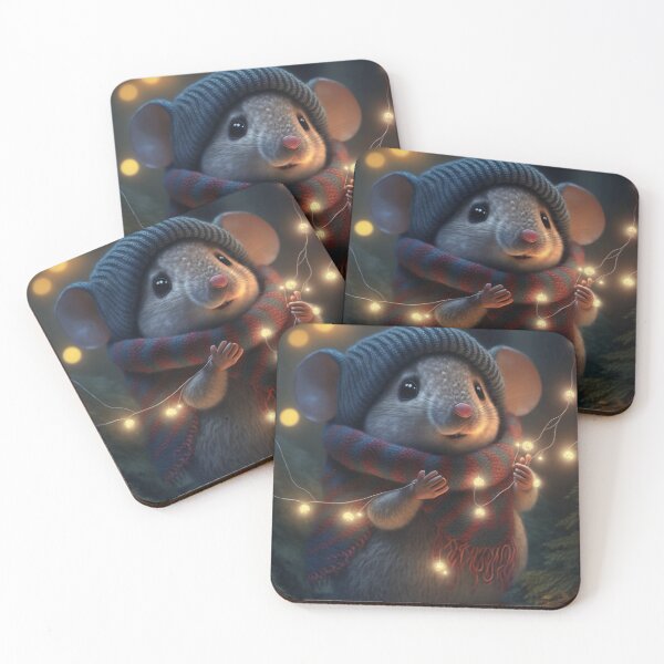 Item preview, winter mouse designed and sold by VisionaryAI.