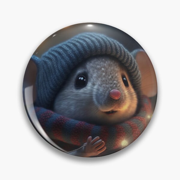 Item preview, winter mouse designed and sold by VisionaryAI.