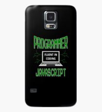 Retro Programmer Design Fluent in Coding JavaScript Case/Skin for Samsung Galaxy