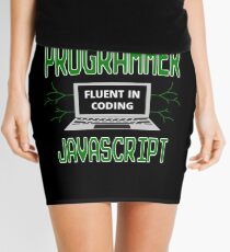 Retro Programmer Design Fluent in Coding JavaScript Mini Skirt