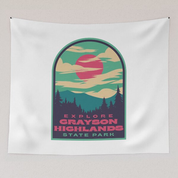 Item preview, Grayson Highlands State Park Retro Sunset designed and sold by HalpinDesign.
