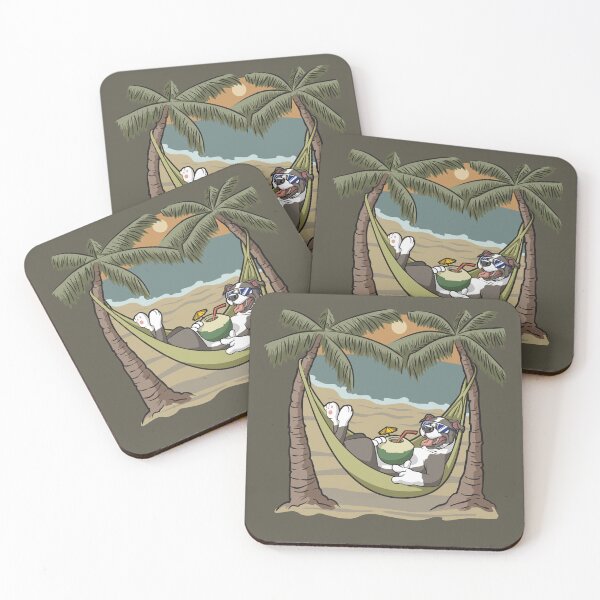 Item preview, Pitbull bulldog staffordshire terrier funny summer palms design designed and sold by Brinax.
