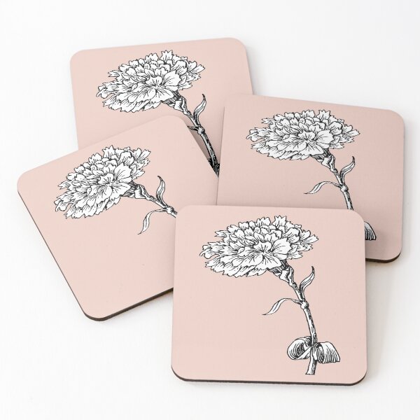 Item preview, Vintage Carnation Botanical Vector Cut Out designed and sold by taiche.