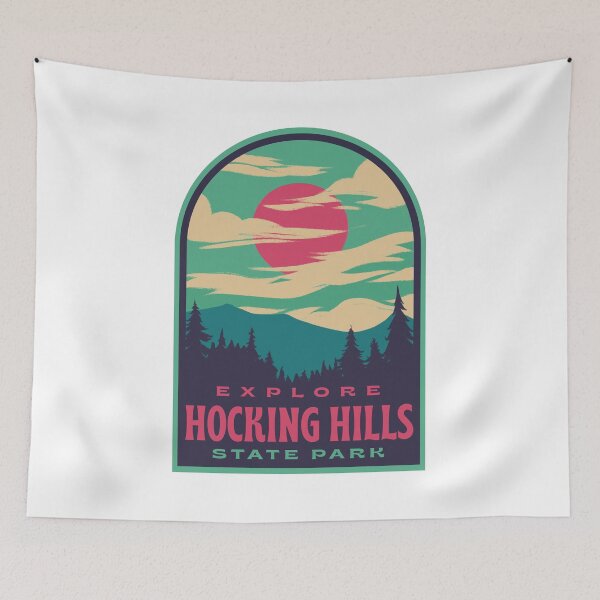 Item preview, Hocking Hills State Park Retro Sunset designed and sold by HalpinDesign.