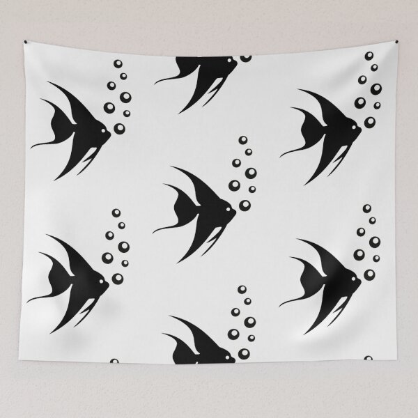 Item preview, İd3 ,fish, swim,Air bubble, designed and sold by bcbutika.