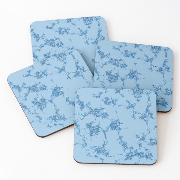 Item preview, Sparkly Onyx Glitter Marble Blue Watercolor Palette 7 designed and sold by Janzay.