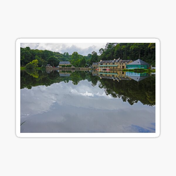 Etang du Moulin Neuf - Rochefort en Terre, Morbihan, Brittany Sticker