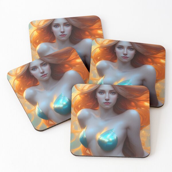 Item preview, redhead mermaid designed and sold by AironRuza.